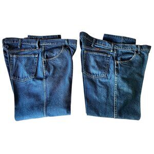 Rustler Mens Relaxed Fit Blue Denim Jeans 38x29 100% Cotton Medium Wash Classic